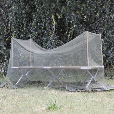 Britisches Moskitonetz 215 x 90 x 140 cm für Bett + Stangen, gebraucht