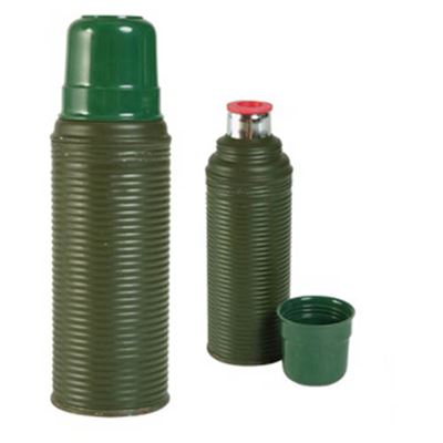 Thermos SWEDISH Gummideckel 0,5l OLIV gebr.