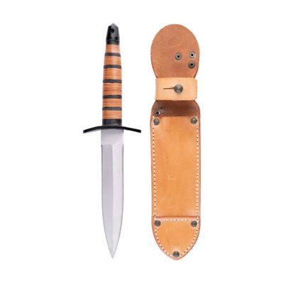 Dolch mit Ledergriff und Scheide UTON