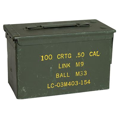 Munitionskiste CAL.50 metall mittel gebraucht
