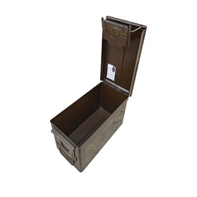 Munitionskiste UN0014 M2A1 aus Metall mittelgroß BRAUN gebraucht  91592605 3