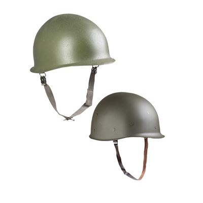 Helm US M1 mit Einlage und Hülle WOODLAND Imitat