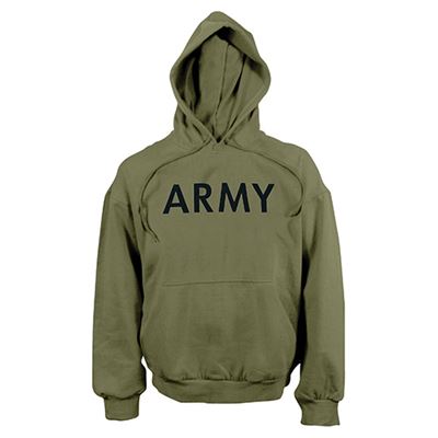 Pullover mit Kapuze US ARMY GRÜN