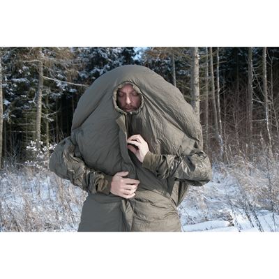 Extrem-Schlafsack mit Ärmeln Survival ONE OLIVE – GRÜN CARINTHIA 92070 7