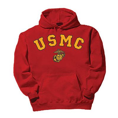 Pullover mit Kapuze USMC ROT