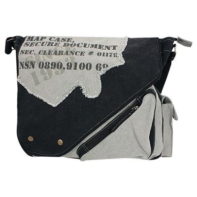 Tasche VINTAGE für Dokumente 38 x 35 x 10 cm SCHWARZ