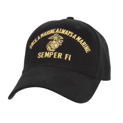 Mütze MARINE SEMPER FI baseball SCHWARZ