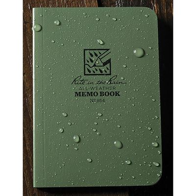 Notizbuch wasserabweisend RITE IN THE RAIN Field Book GRÜN