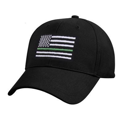 Cappy US Flagge mit grünen Streifen SCHWARZ