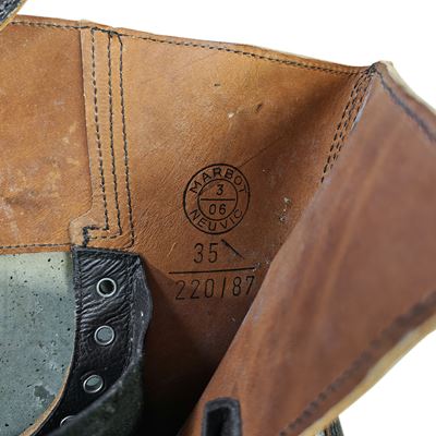 FRANZÖSISCHE OLD KANADA Lederschuhe mit Schnallen  Französische Armee  960951 2