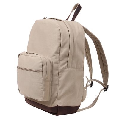 Rucksack VINTAGE TEARDROP Lederakzente KHAKI ROTHCO 9616 4
