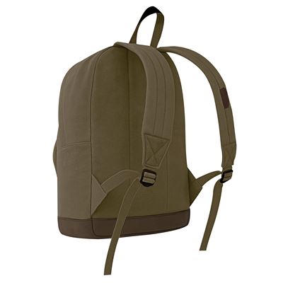 Rucksack VINTAGE TEARDROP Lederakzente GRÜN ROTHCO 9666 5