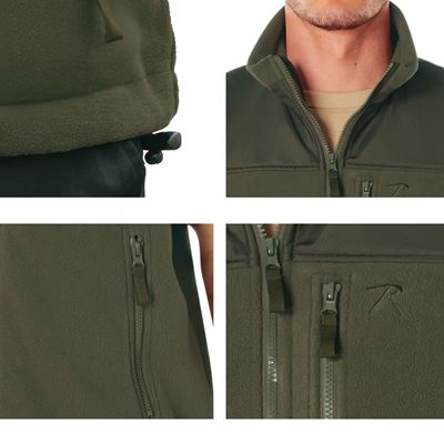 Weste Fleece SPEC OPS taktische OLIVE DRAB