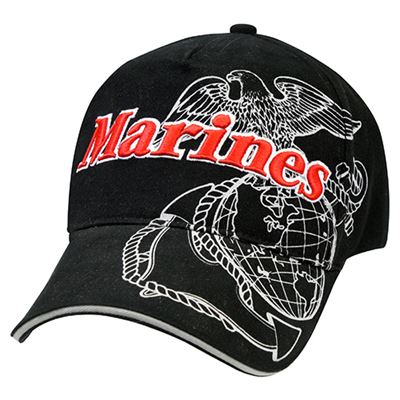 Baseballmütze DELUXE US.MARINES SCHWARZ