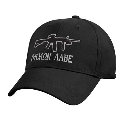 Baseballmütze DELUXE MOLON LABE SCHWARZ