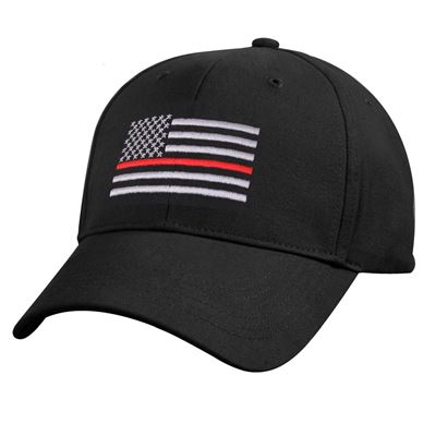 Cappy US Flagge mit roten Streifen SCHWARZ