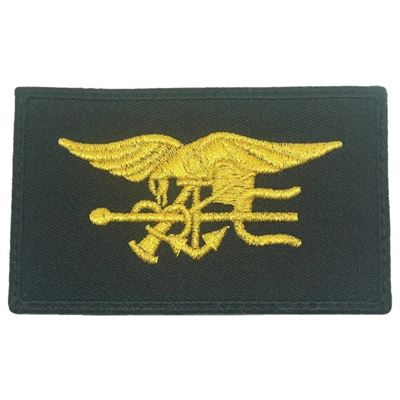 Patch NAVY SEAL velcro GOLD mit SCHWARZ