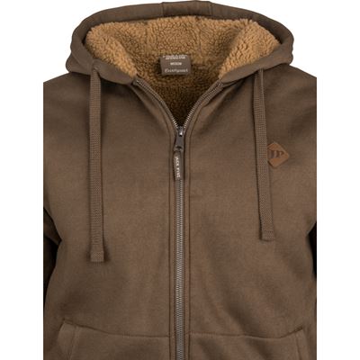 Yakka-Sweatshirt mit Kapuze und Reißverschluss BRAUN