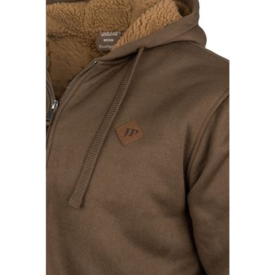 Yakka-Sweatshirt mit Kapuze und Reißverschluss BRAUN
