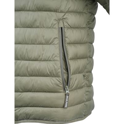 Wendbare, wattierte, wasserdichte Jacke Reversible Waterproof OLIV