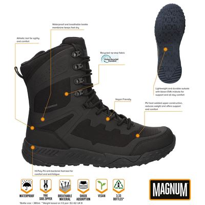 Stiefel Ultima 8.0 SZ WP SCHWARZ MAGNUM M810057-087-02 3