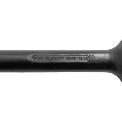 Gerader Schlagstock mit Schutzschild POLIZEI Tschechien BONOWI ISOMER 75 cm SCHWARZ  PBS-765/9,5 2