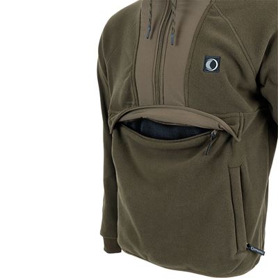 Fleece-Kapuzenpullover Hybrid Hoodie GRÜN SPEERO SPHOODHYB 4
