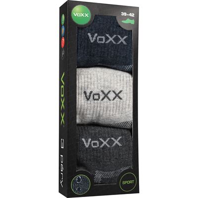 CADDY B Sport-Baumwollsocken mit verstärktem Fußbereich MIX – 3er-Pack VOXX V-11733-M 2