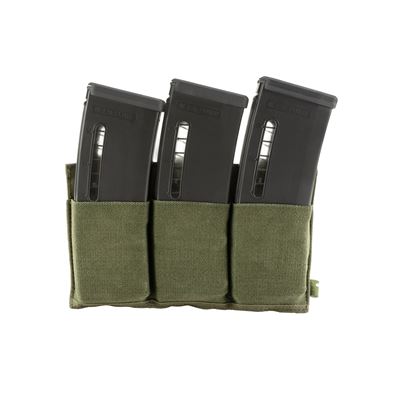Elastische offene Tasche für 3 Magazine M4/M16 OLIV