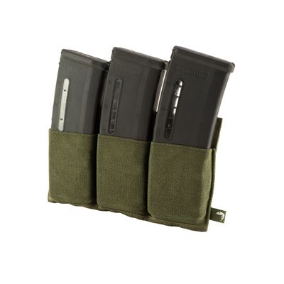 Elastische offene Tasche für 3 Magazine M4/M16 OLIV
