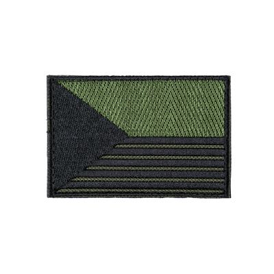 Patch Flagge CZ STREIFEN horizontal Velcro 7,5 x 5,5 cm GRÜN