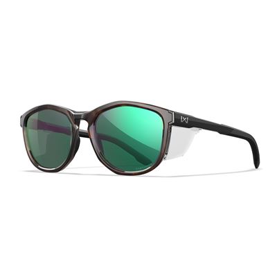 Taktische Sonnenbrille WX BRAVO CAPTIVATE™ SCHWARZ/BRAUN rahmen GREEN MIRROR Gläser WILEY X AC4BRV07-W 2