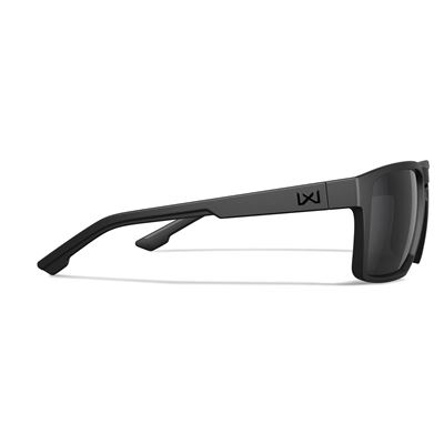 Taktische Sonnenbrille WX FOUNDER CAPTIVATE™ SCHWARZ rahmen GRAU Gläser