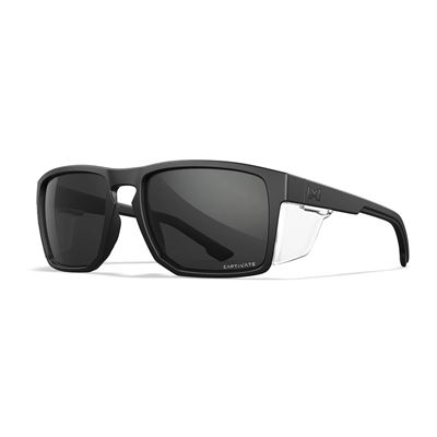 Taktische Sonnenbrille WX FOUNDER CAPTIVATE™ SCHWARZ rahmen GRAU Gläser