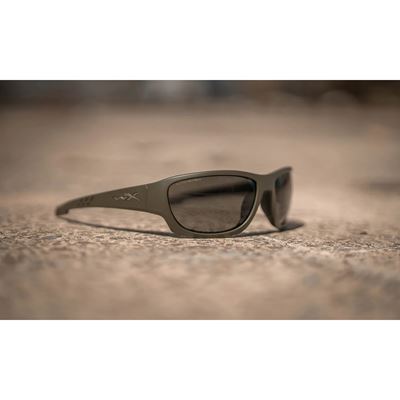 Taktische Sonnenbrille WX CLIMB OLIVE rahmen GRAU Gläser