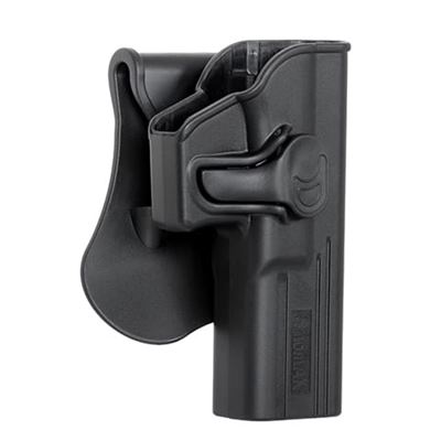 Gürtelholster Kunststoff GLOCK RECHTS SCHWARZ AMOMAX AMX009-BK 2