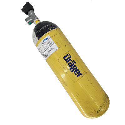 Druckstahlflasche Dräger 6 l/300 Bar gebraucht