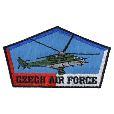 Patch CZECH AIR FORCE mit Helikopter MI-24V - BUNT