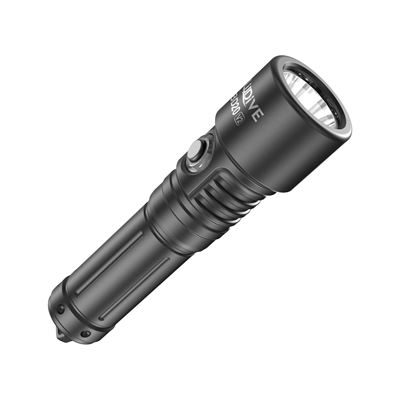 Taschenlampe BD20 V2, wiederaufladbar, wasserdicht 1800 Lumen, 641 Meter SCHWARZ BLUDIVE BD20V2-SP 3