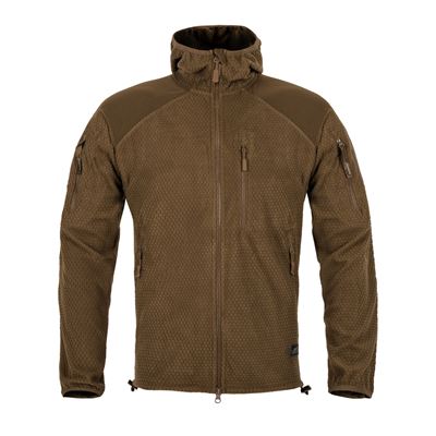 Fleecepullover ALPHA mit Kapuze COYOTE