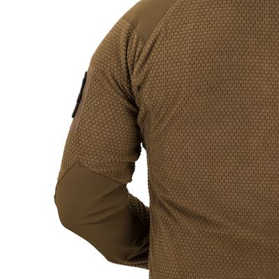 Fleecepullover ALPHA mit Kapuze COYOTE