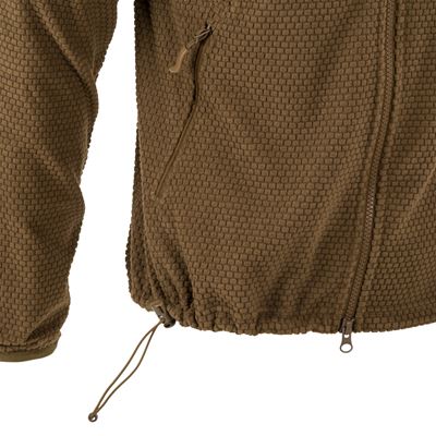 Fleecepullover ALPHA mit Kapuze COYOTE