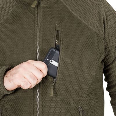 Fleecepullover funktionell ALPHA TACTICAL GRÜN