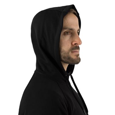 Pullover COME AND TAKE IT ZIP mit Kapuze SCHWARZ