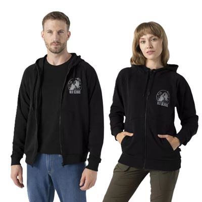 Pullover OLD SCHOOL mit Kapuze SCHWARZ