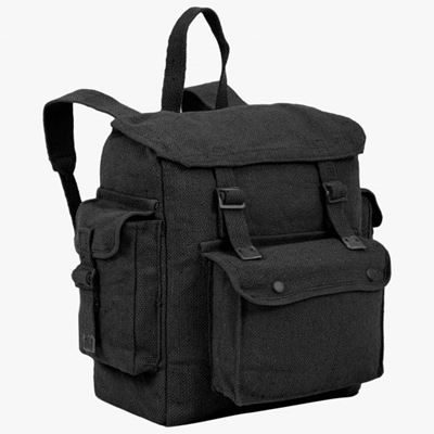 Rucksack LARGE WEB mit Taschen SCHWARZ