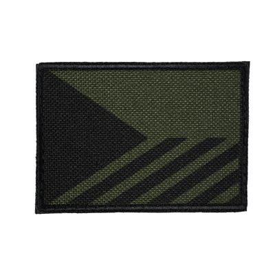 Tschechische Flagge Klettverschluss Textil Patch DARK GREEN