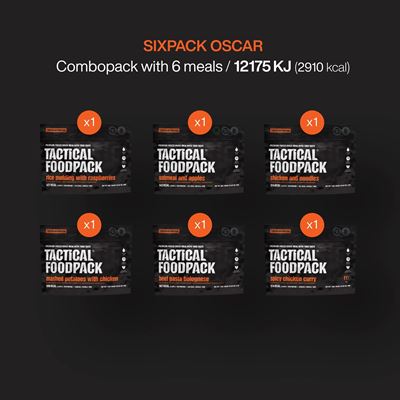 Dehydrierte Nahrungsration 6 Portionen SIXPACK OSCAR TACTICAL FOODPACK C0021 2