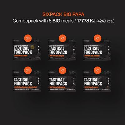Dehydrierte Nahrungsration 6 Portionen SIXPACK BIG PAPA  C0023 2