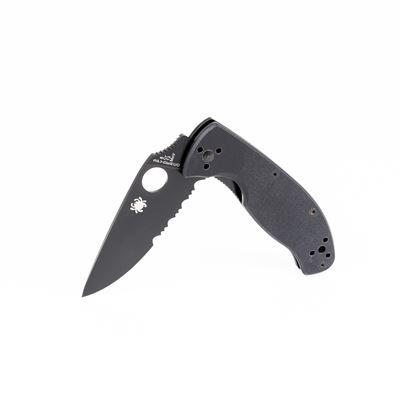 Klappmesser SPYDERCO TENACIOUS kombi SCHWARZ